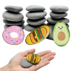 16 PCS Rocks Painting 23 Inch Natural Smooth River Flat Stones DIY Crafts