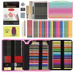80pcs Drawing Kit Sketching Set Art Sketch Supplies Coloring pencils Kit 48 C…