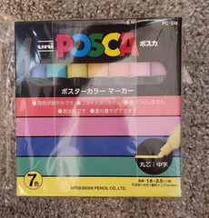 Posca Marker Sanetomo Acrylic Paint Pens 2 Packs Of 7 Pens PC-3M7C/PC-5M7C