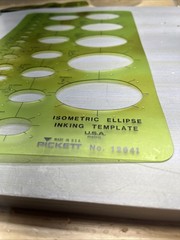 Pickett Isometric Ellipse Inking Template