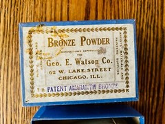 16 ONE OUNCE RARE ANTIQUE 1930s “BRONZE” METAL LEAFING GILDING POWDER