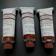 LotA: Vintage Unused Grumbacher PreTested Oil Paint Indian Red x1 & Light Red x2