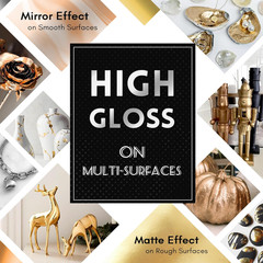 3Pcs Liquid Gold Paint Markers, Oil-Based Permanent Chrome Maker, Gloss Mirror M