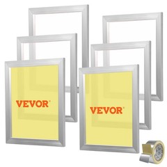 Vevor 6 Pieces Aluminum 16X20Inch Silk Screen Frame 110 Count High Tension