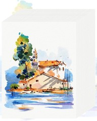 Watercolor Paper Block 8.5×11 30 Sheets Cold Press 230GSM