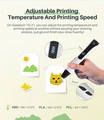 3D Printing Pen Set – 3D Pen with PLA Filament Creative Toys – PINK