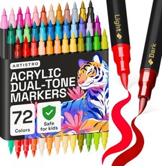 ARTISTRO Paint Markers – Acrylic Pens for Rock, Glass, Fabric, DIY – Art Supplie