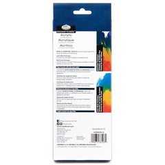 Royal Langnickel essentials 12 NEON ACRYLIC ARTIST COLORS PAINT SET Water Based