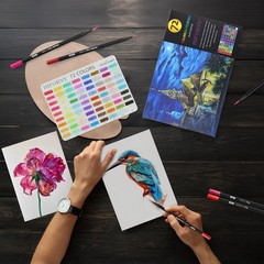 Premium Black Edition Colored Pencils for Adults Coloring – 72 Coloring Penci…
