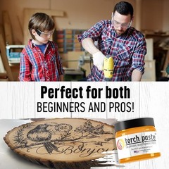 The Wood Burning Paste | | Heat Activated Non-Toxic Paste for Crafting & St…