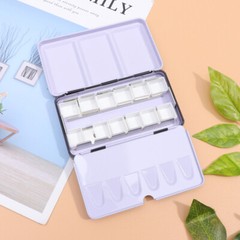 Empty Iron Boxes Watercolor Subpackage Solid Pigment Storage Box Paint Case