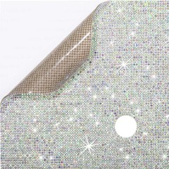 3 Sheet Iridescent Bling Rhinestone Construction Paper Graduation Cap Topper