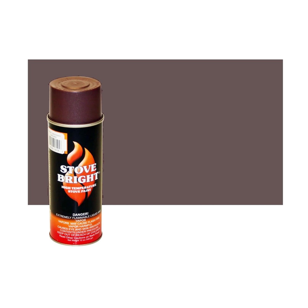 Stove Bright High Temp Spray Paint, Satin, 12 ounce, 6195 – Metallic Mahogany