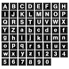 Eage 4 Inch Letter Stencils for Painting, 62 Pcs Reusable Plastic 4