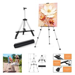 Art Easel Stand for Painting Sign Display Adjustable Aluminum Tripod Floor or