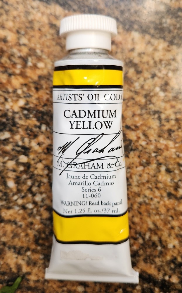 M. Graham Artist Oil Paint Cadmium Yellow 1.25oz/37ml