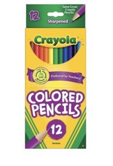 New in Box Crayola Colored Pencils 2 Sets 12 pcs – Pre-Sharpened, Bold Colors