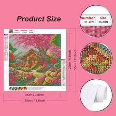 hill froeistung Landscape Scenery Diamond Art 30 cm x 30 x 0.3 cm, HF-A070