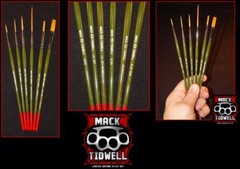 Andrew Mack/Tidwell Pinstriping Paint Brush Synthetic Original Set of Six