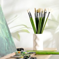 Artify Professional Oil Paint Brushes Set Acrylic Paint Brushes 15 Pcs Chungking