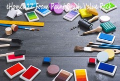 EHOMEA2Z Foam Paint Brushes Set – Versatile Sponge Brush Kit With Multicolor
