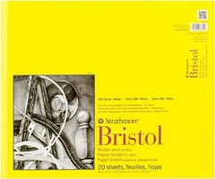 300 Series Bristol Sketching Pad, 14×17, Matte Finish for Realistic Blending
