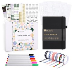 &And Per Se Dotted Journal Supplies – Journaling Kit with Dotted Notebook, St…