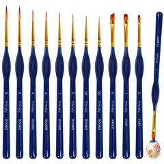 Miniature Paint Brushes Set 12pcs, Paint Brushes for Acrylic Painting, Art Su…