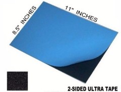 1 PC JUMBO 2 SIDED TAPE ALL WEATHER ADHESIVE JUMBO SHEET 8.5″ X 11″ 1001 USES!