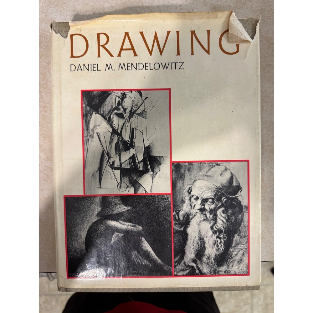 Drawing Daniel M Mendelowitz 1967 Hardcover Art History Technique Textbook