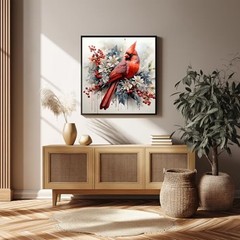 Paint by Numbers for Adult Paint by Numbers Kit for Adults Frameless Cardinal