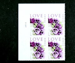 2010 Choice of Plate Blocks 4450! MNH US Stamps! LOVE – Pansies Basket! BV $9.35