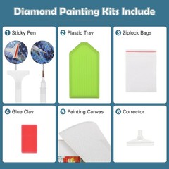 QENSPE 5D Diamond Painting Egypt Landscape Art Kits 30x40cm, WX10921