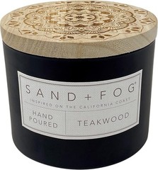 Sand + Fog Scented Candle – Teakwood – Additional Scents and 12 oz, Green