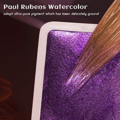 Artist Grade Watercolor Set, 48 Colors Glitter Metallic Paints, Portable Meta…