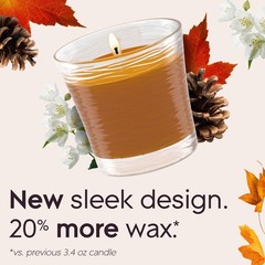 Glade 1-Wick Scented Candle Jar, 6.25 inches (W) x 4.8 (H), Brown
