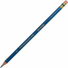 Prismacolor Col-Erase Pencil with Eraser, Blue Lead, Blue Barrel, Dozen