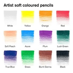Studio Collection Artist Pencils, Color Pencils, Set of 12 12 Color Pencils