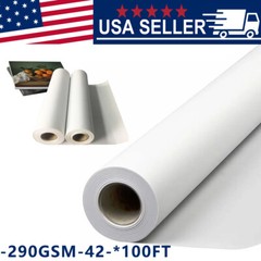 42″x100’x290 Matte Polyester Inkjet Canvas Roll for Wide Format Inkjet Printers