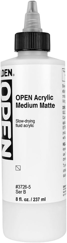 OPEN Slow-Drying Acrylics Acrylic Medium (matte) 8 Fl Oz.