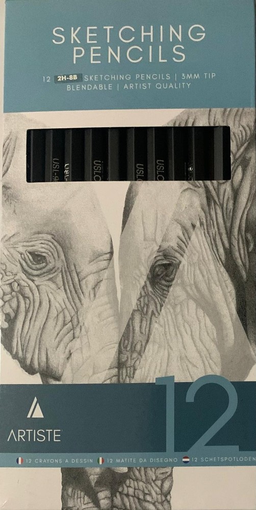 Sketching Pencils 12 Graded Art Drawing Pencils Soft & Hard Shades 2H-8B Shade