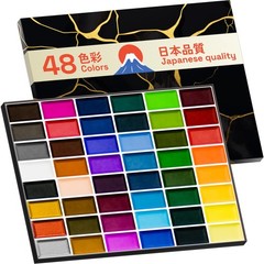 Professional Watercolor Paint Set XL Pans High Tinting Strength 48 PCS
