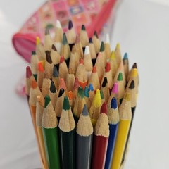 Hello Kitty Pencil Pouch Case with 54 Mixed Color Pencils *View all Photos