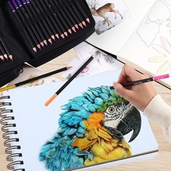 122 Colored Pencils KitOil Based Soft Core Professional Color Drawing Set wit…