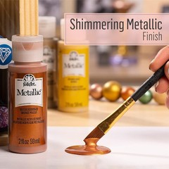 2 oz Sahara Gold Metallic Acrylic Paint – Perfect for Indoor & Outdoor Projects