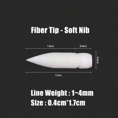 30 Pcs Brush Marker Tip for Liquid Acrylic Paint Markers Fit for Guangna and La