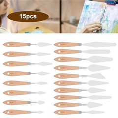 18 PCS Stainless Steel Palette Knife Set, Oil Painting Scraper for Art Spreading