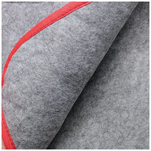 Chinese Calligraphy Drawing Felt Mat, Sumi Xuan Paper Painting Felt Desk Gray