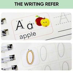 4PCS Grooved Handwriting Practice for Kids Age 3-5 Preschool Children Reusabl…