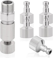 NEOECO Airbrush Quick Disconnect Coupler Release Fitting & Plug, 6Pcs 1/8 in BSP